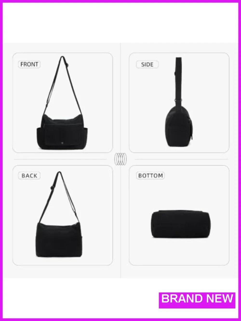 Canvas Messenger Bag Crossbody Satchel Fits 13